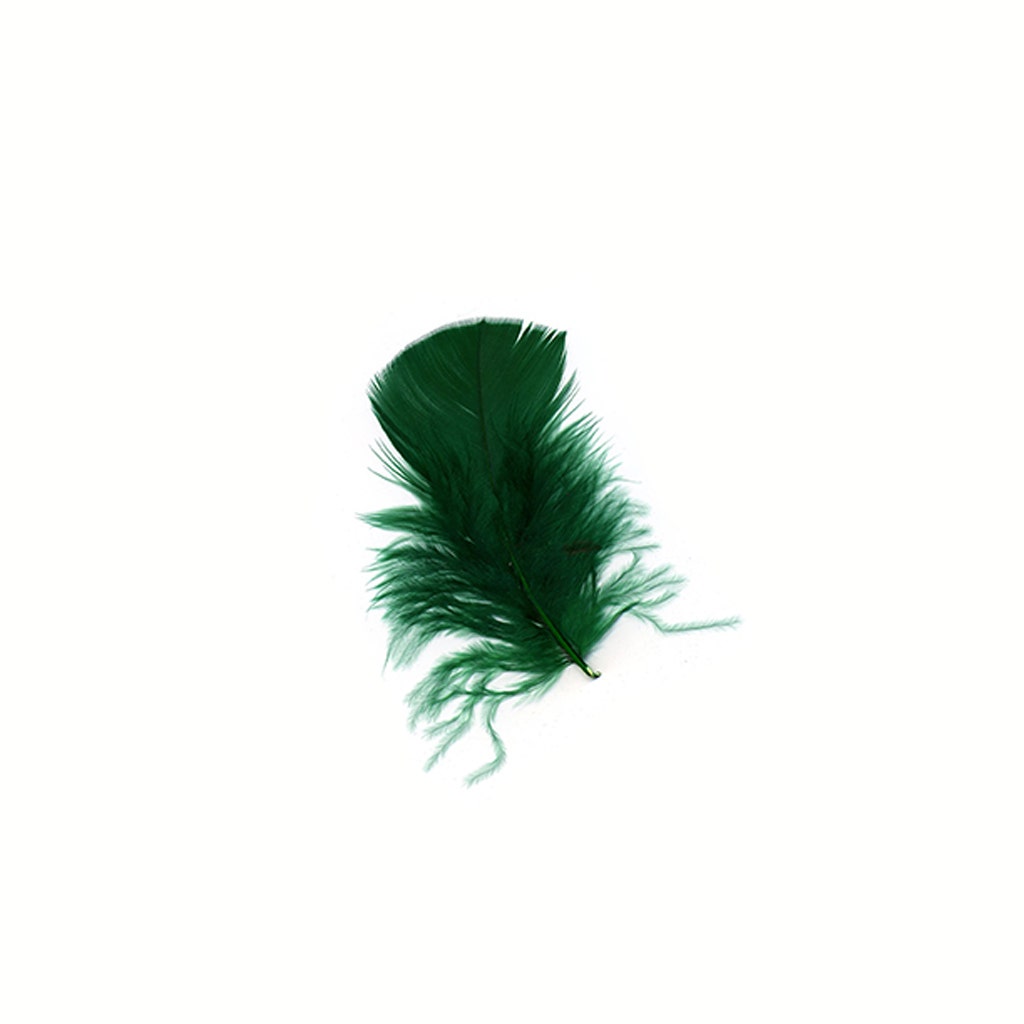 Loose Turkey Plumage Feathers 3-5" - Hunter Green