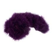 STRUNG TURKEY MARABOU BLOOD QUILL FEATHERS 4-5" - PURPLE