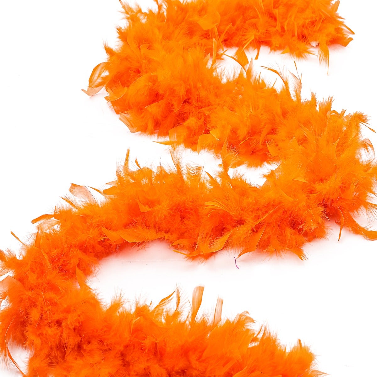 Chandelle Feather Boa - Medium Weight - Orange
