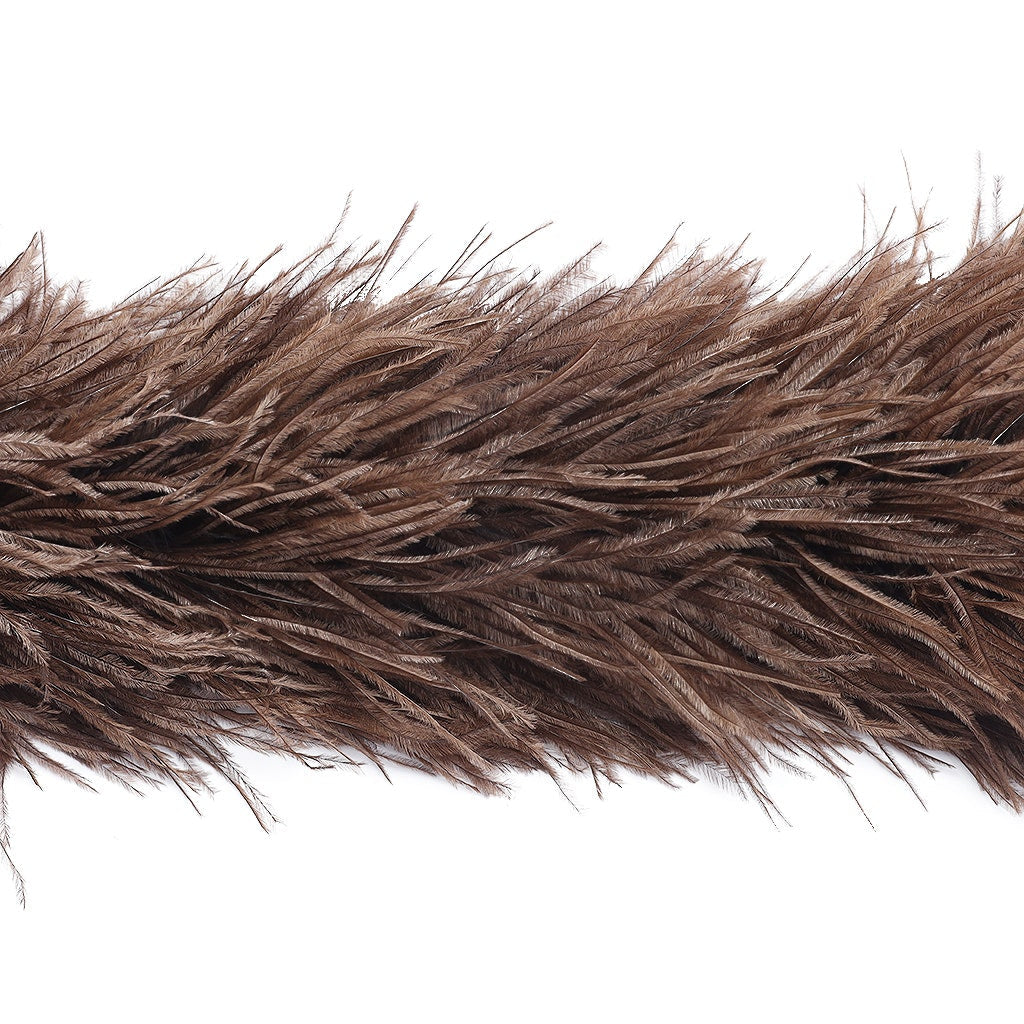 Brown 2 Ply Ostrich Feather Boa