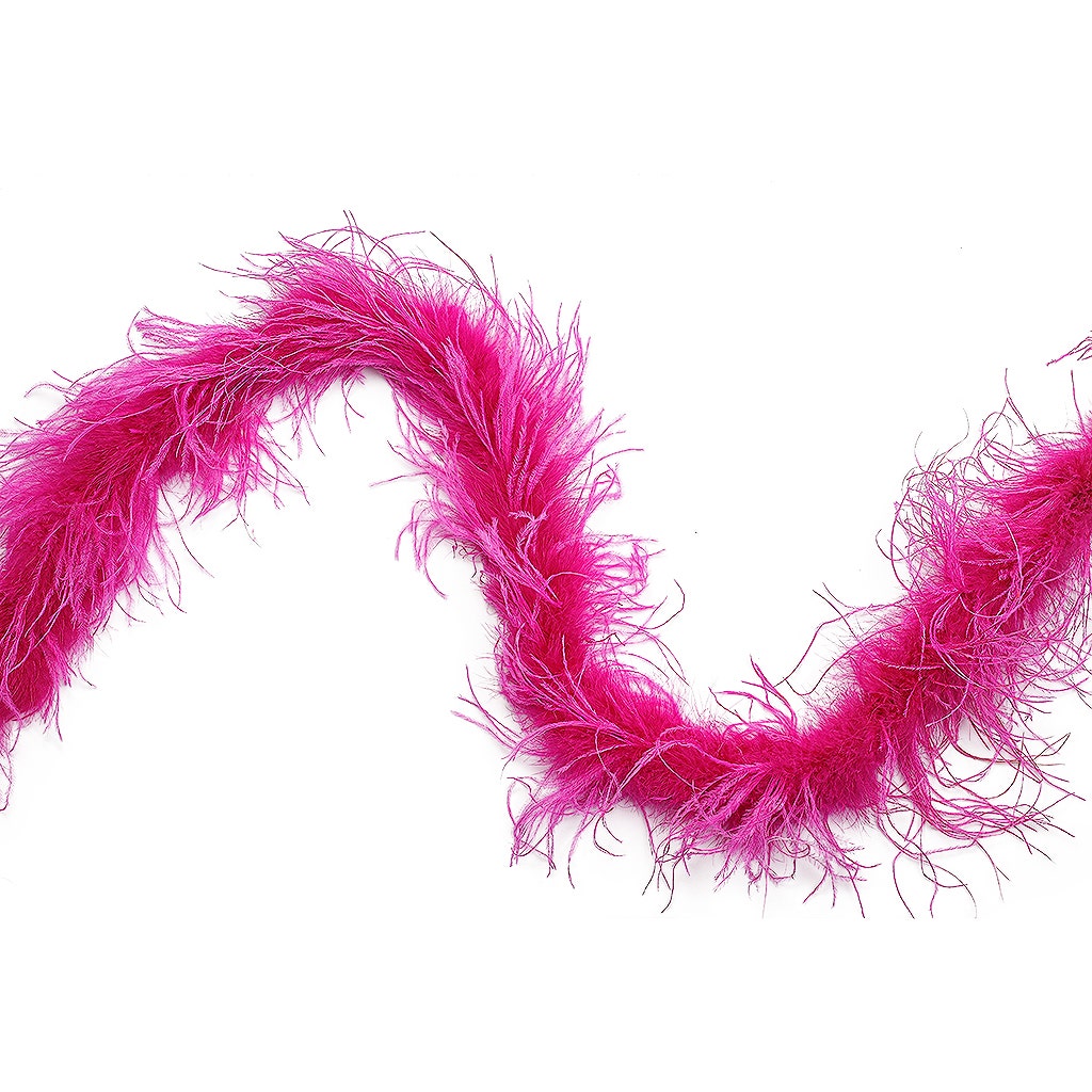 Very Berry Fuchsia 2 Ply Ostrich Feather Boa