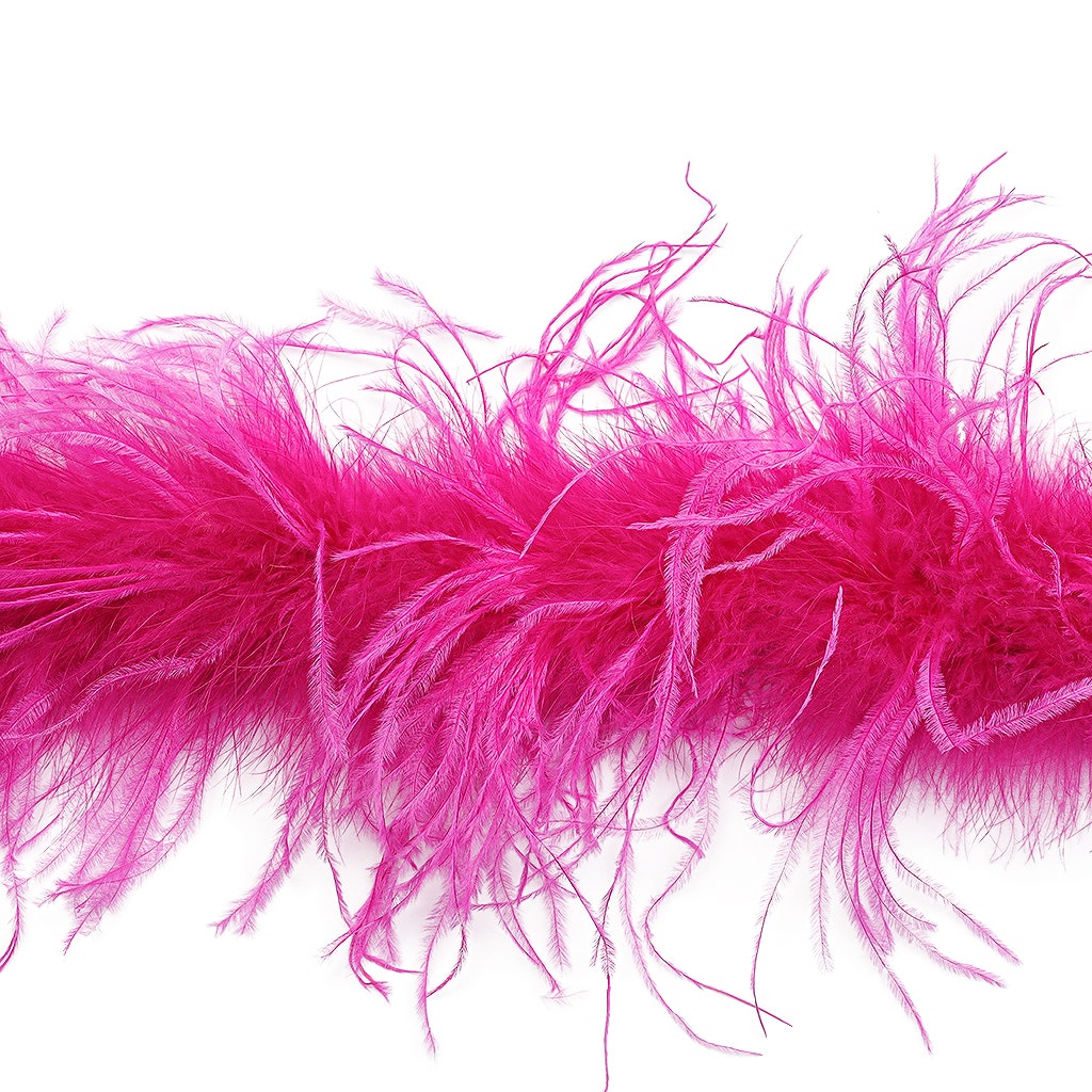 Very Berry Fuchsia 2 Ply Ostrich Feather Boa