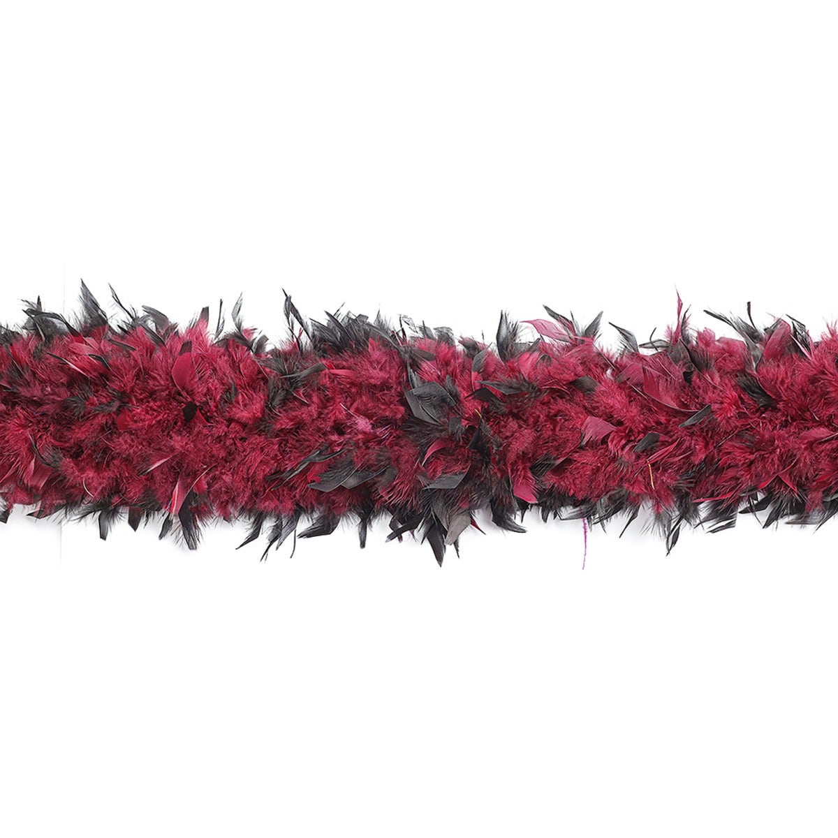 Zucker Feather Products Chandelle Medium Tipped Color Boa, Size: Shocking Pink Tipped with Black