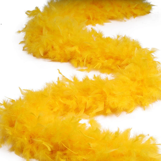 Chandelle Feather Boa - Heavyweight  - Gold