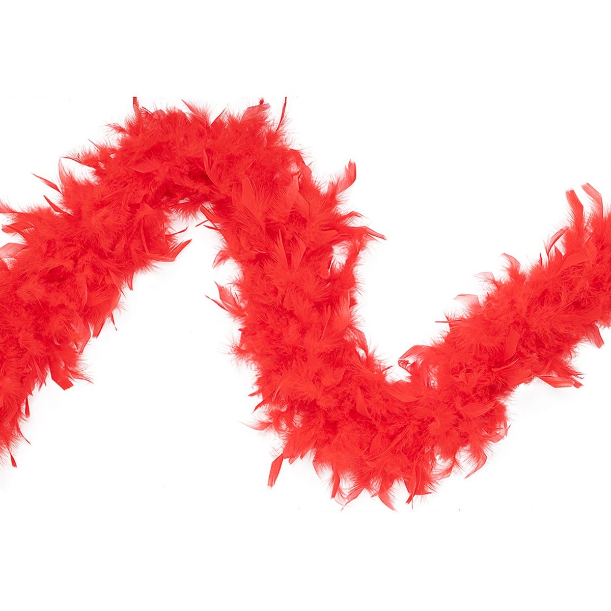Chandelle Feather Boa - Medium Weight - Red