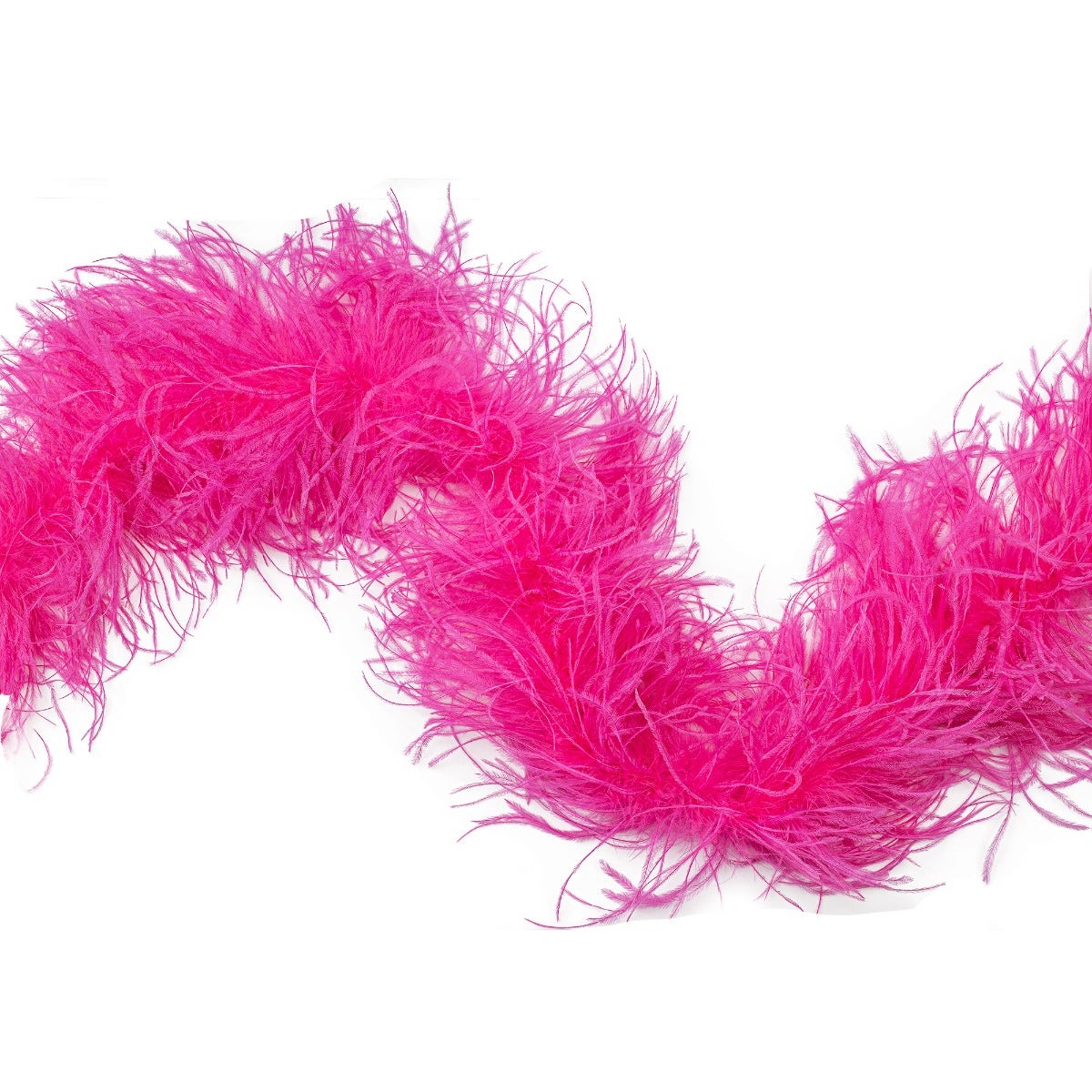 Shocking Hot Pink 3 Ply Ostrich Feather Boa