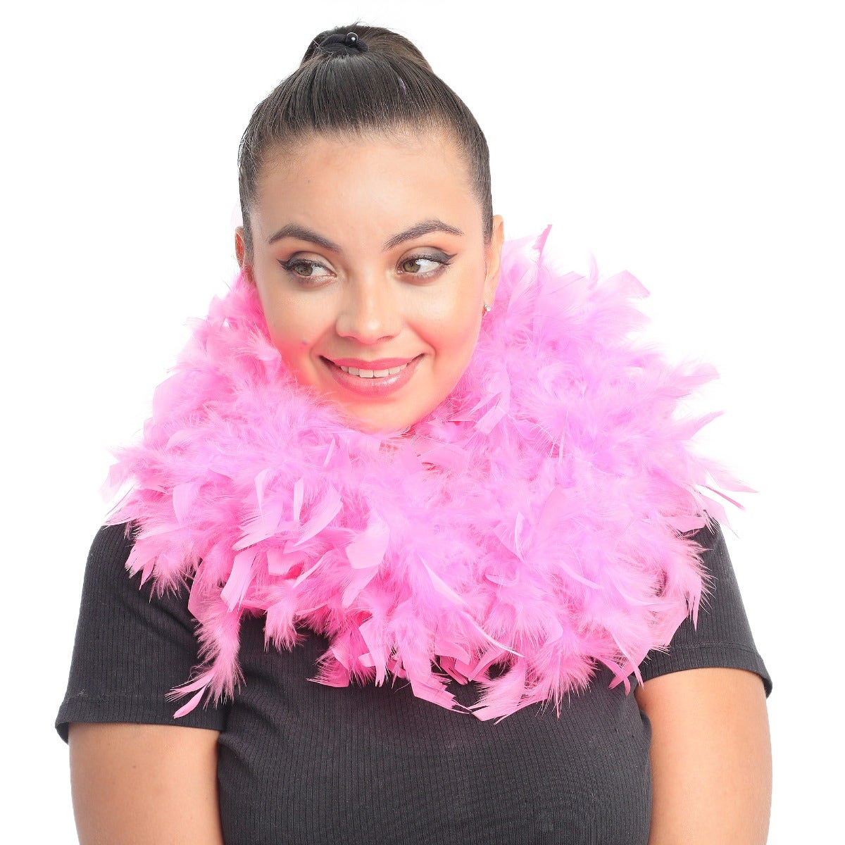 Chandelle Feather Boa - Medium Weight - Pink Orient