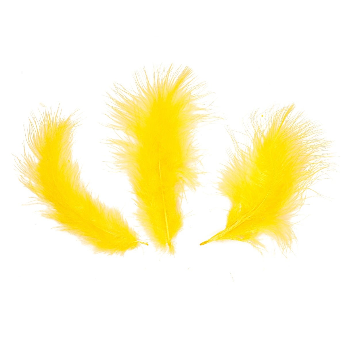 Loose Turkey Marabou Dyed - Yellow