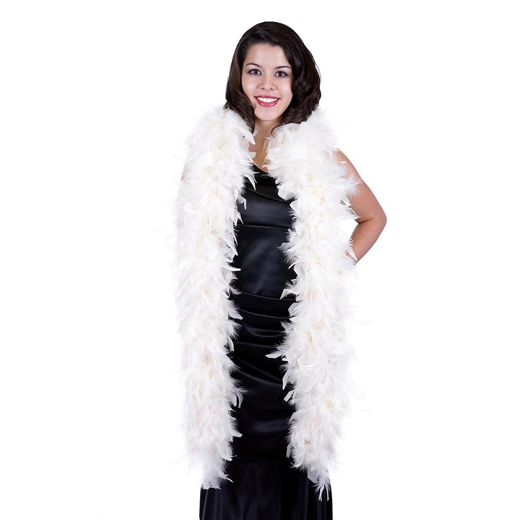 Chandelle Feather Boa - Heavyweight  - Ivory