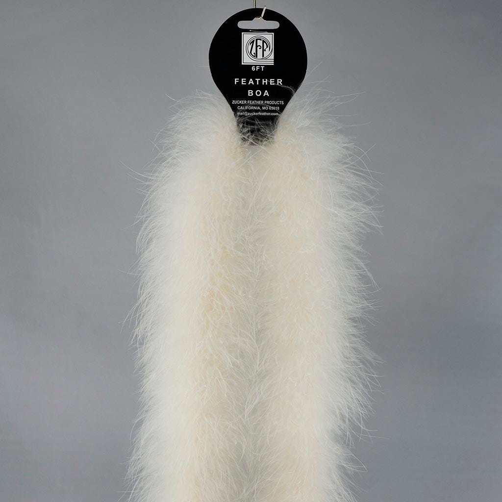 Full Marabou Feather Boa - Ivory