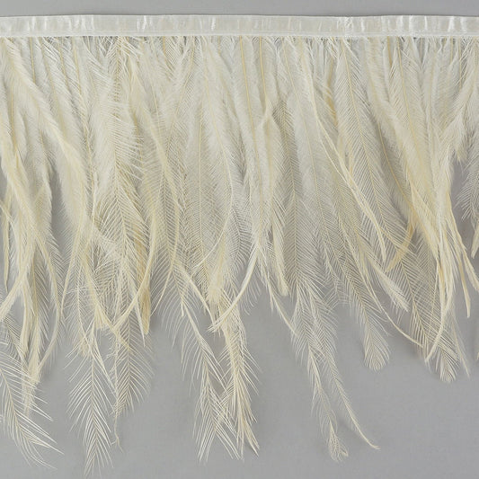 Emu Feather Fringe 5yd Ivory