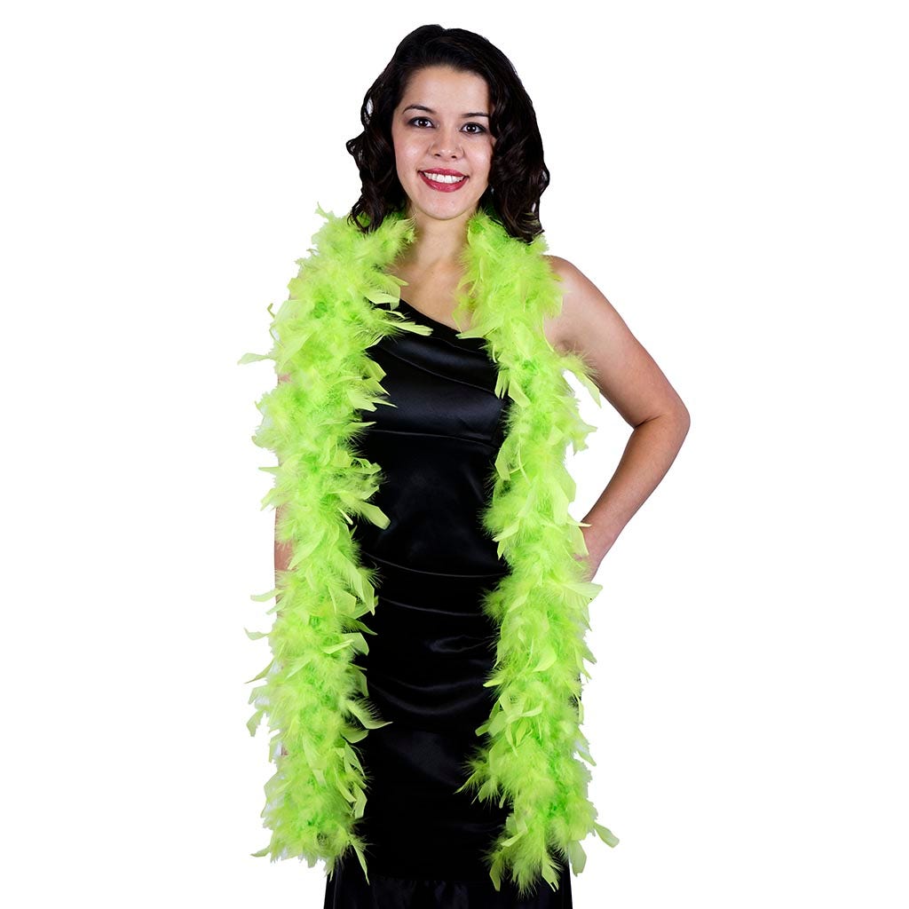 Chandelle Feather Boa - Lightweight - Lime