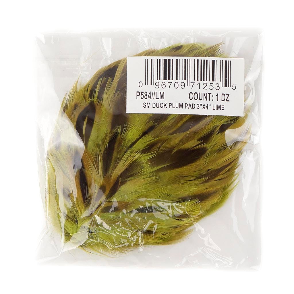 Duck Plumage Feather Pad - Lime