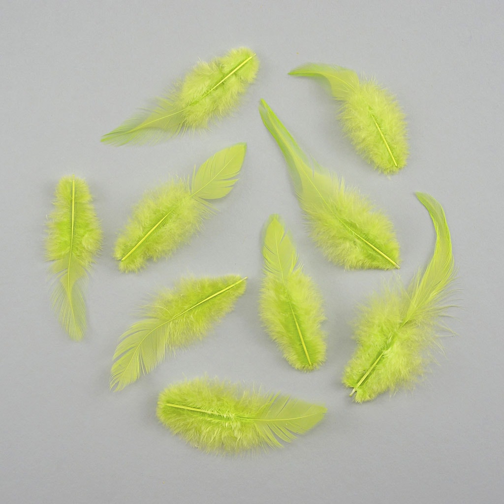 Rooster Saddles-White-Dyed - Lime