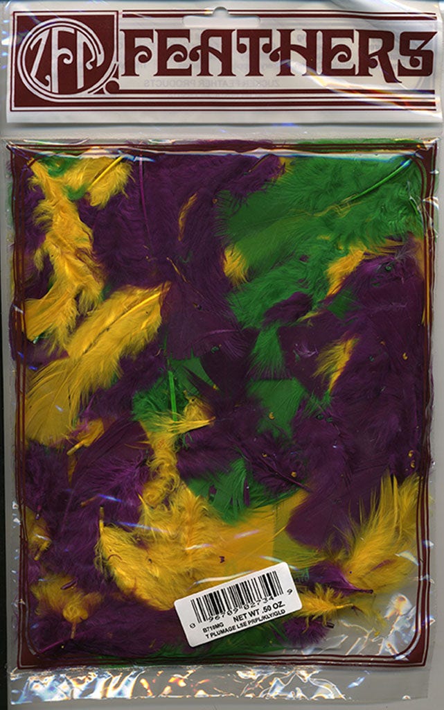 Loose Turkey Plumage Mix Dyed - Mardigras Mix