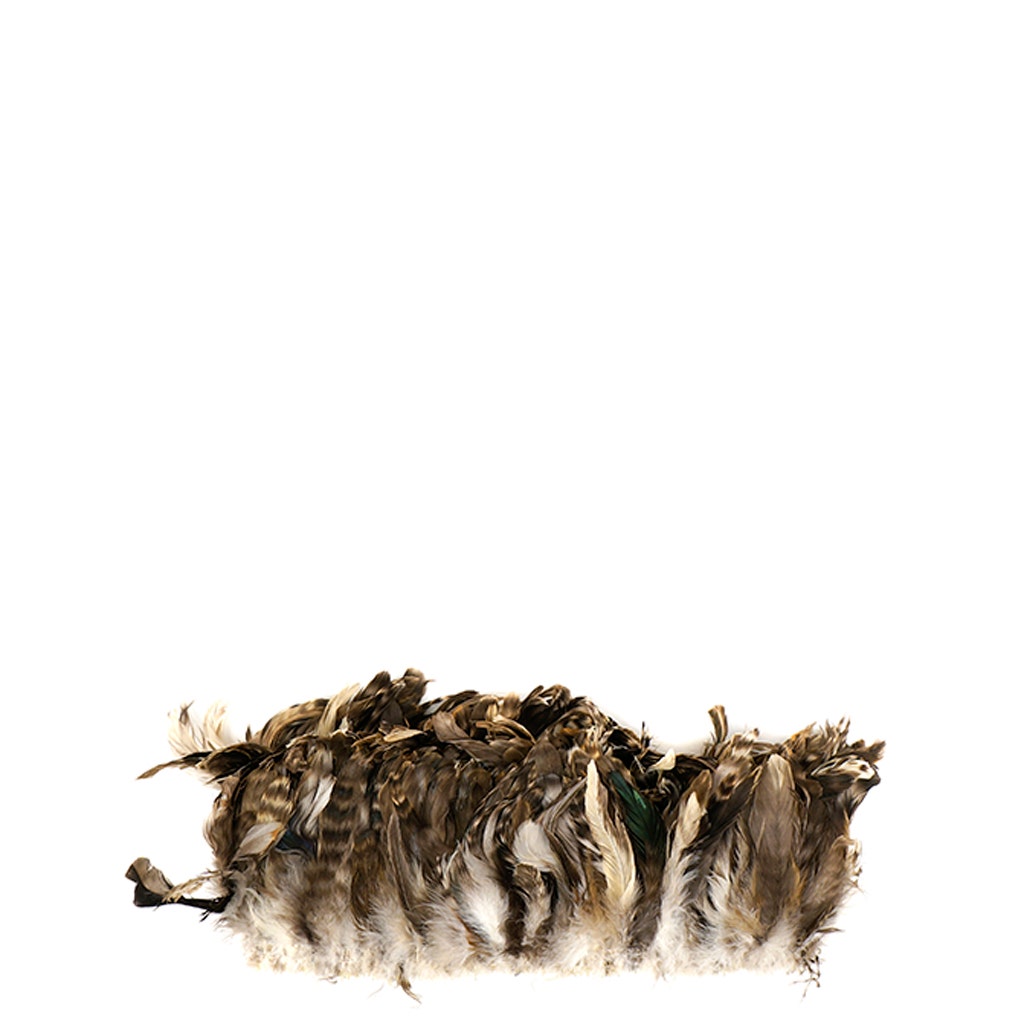 Rooster Coque Tails Feathers Chinchilla Natural 3-6" [1/4 LB Bulk]