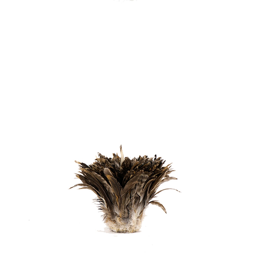 Rooster Coque Tails Feathers Chinchilla Natural 5-8" [1/4 LB Bulk]