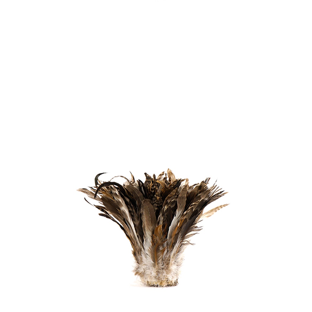 Rooster Coque Tails Feathers Chinchilla Natural 7-10" [1/4 LB Bulk]