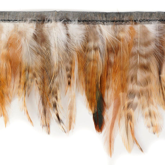 Red Chinchilla Hackle Fringe - Natural