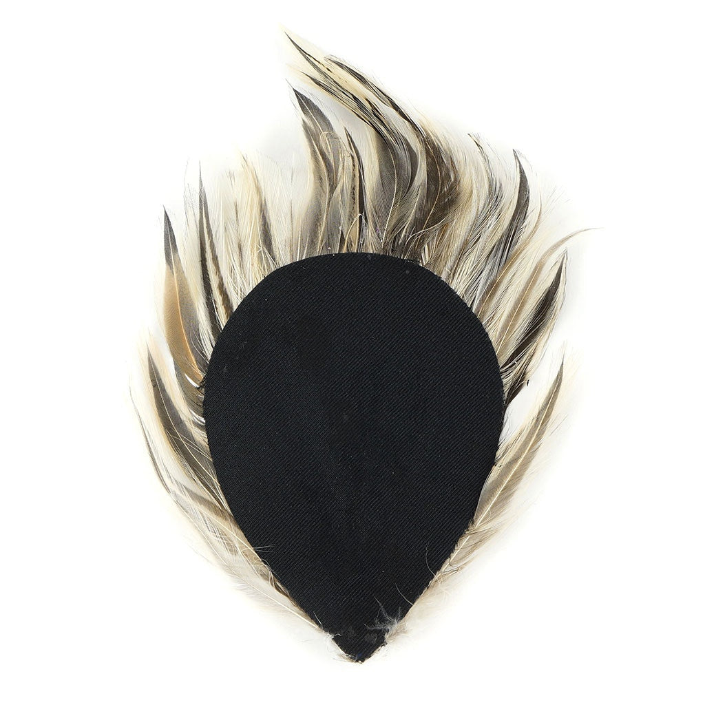 Badger Hackle Feather Pads - Natural