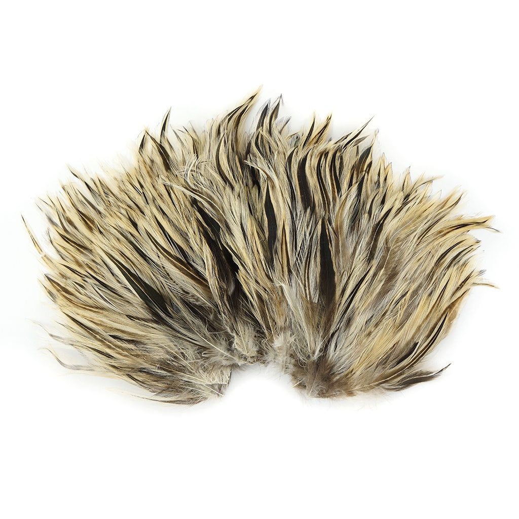 Badger Hackle Feather Pads - Natural