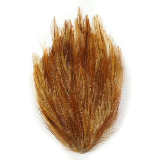 Natural Red Hackle Feather Pads - Natural