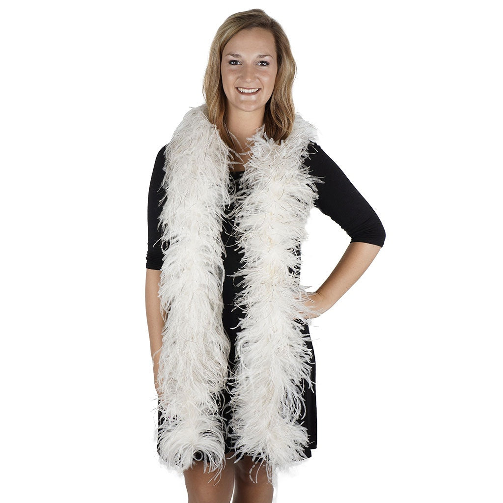 Natural 2 Ply Ostrich Feather Boa