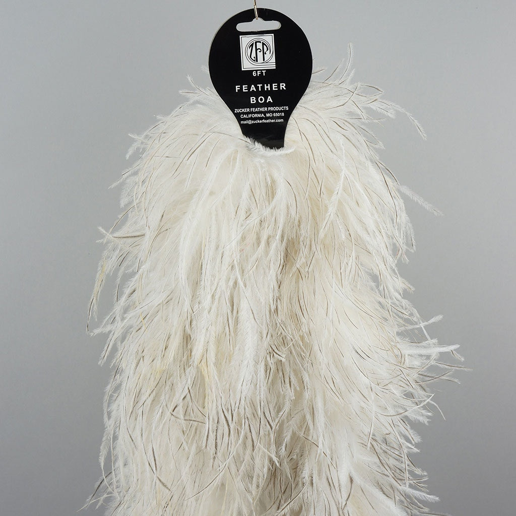 Natural 2 Ply Ostrich Feather Boa