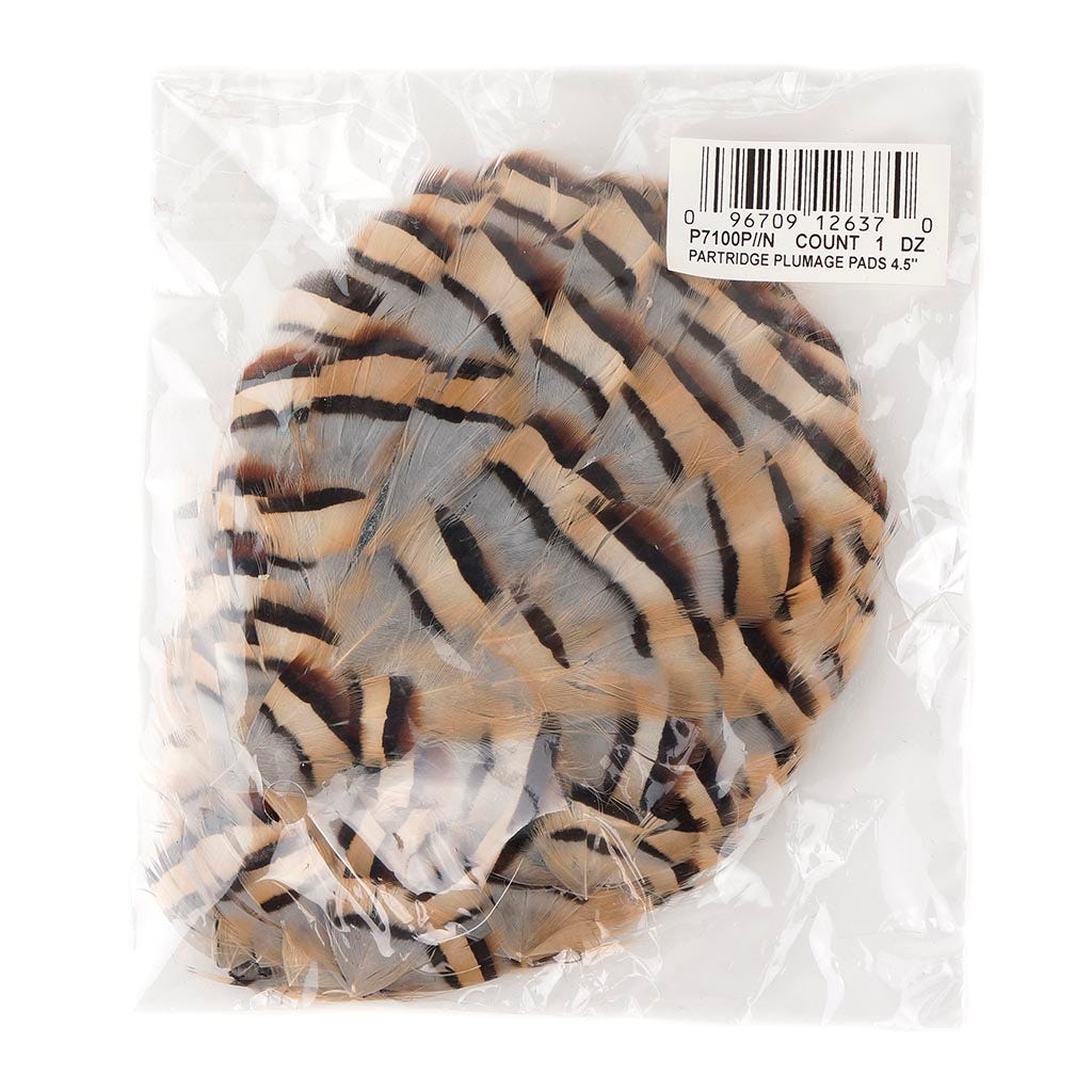 Partridge Plumage Feather Pad - Natural