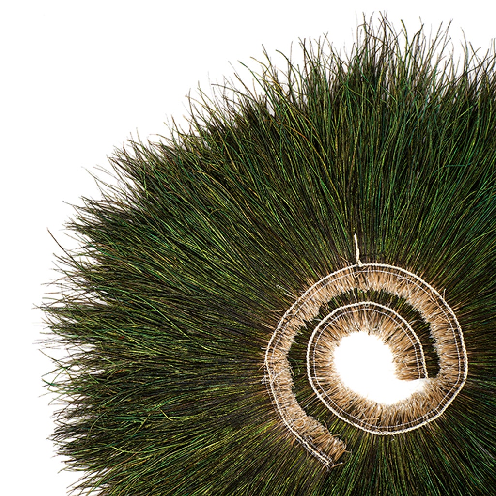 Peacock Flue (Herl) Feathers [{WEDDING CENTERPIECES}] - Natural - 8-10"