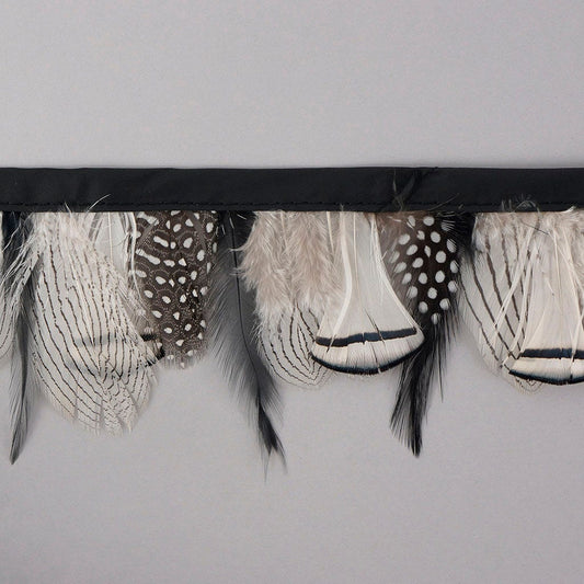 Assorted Feather Fringe - Natural - 2.5"