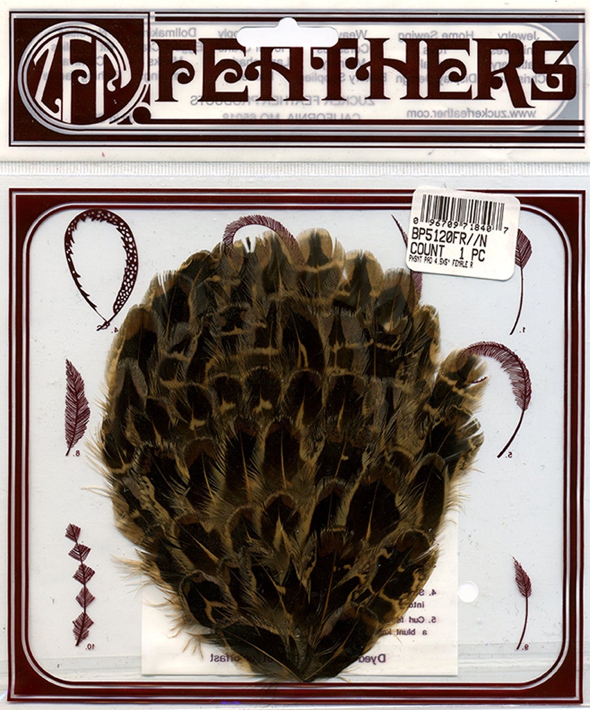Female Ringneck Feather Pad - 4.5" x 5" - 1pc