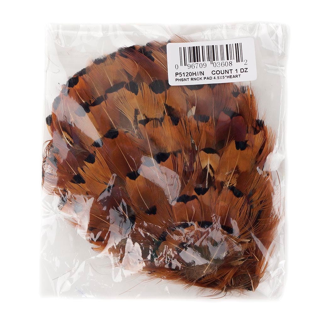 Heart Ringneck Feather Pad - Natural