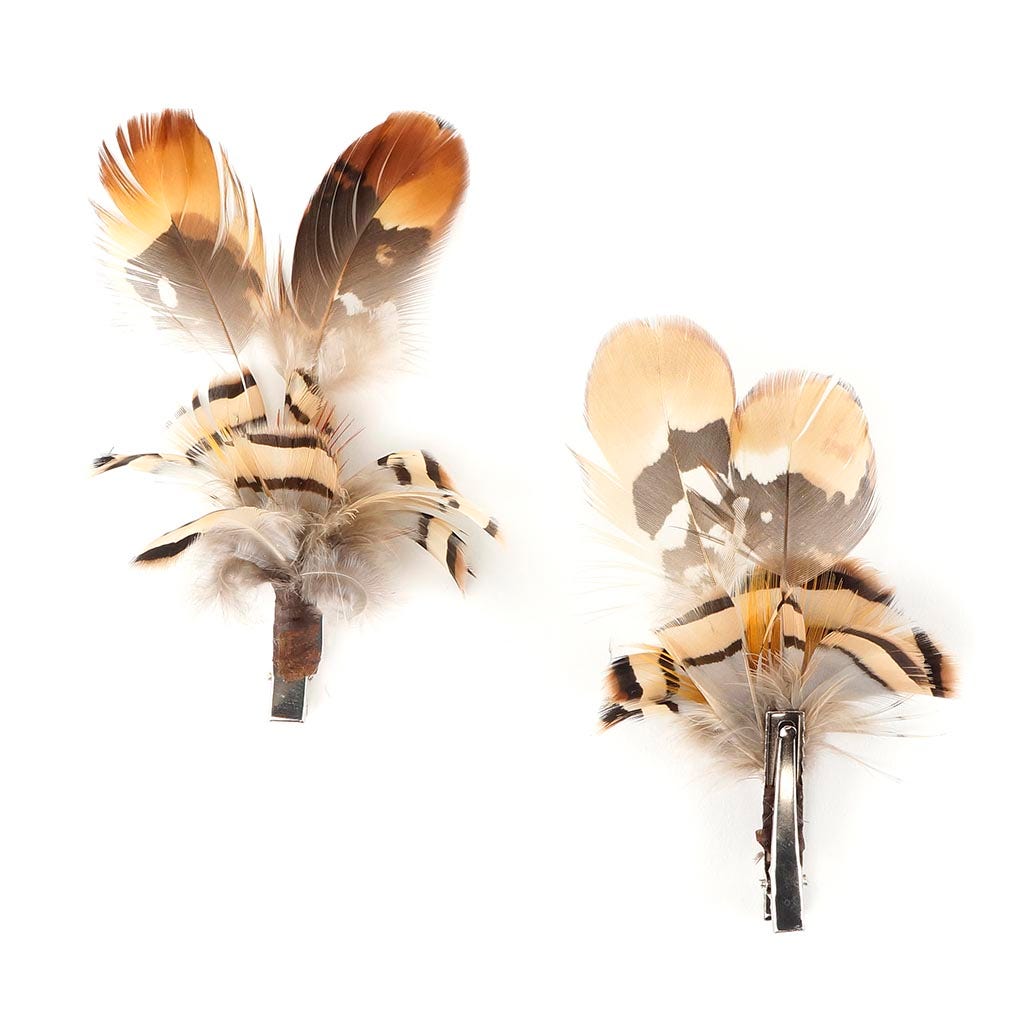 Feather Corsage-Pheasant-Partridge - Natural