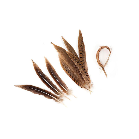 Batch of 2 Sachet of 2 gr natural pheasant feathers, 120 feathers