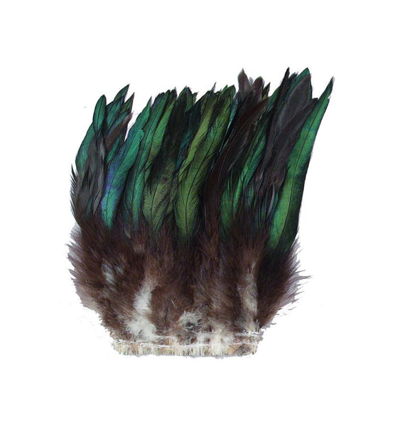 Rooster Feathers, 4-6” Rooster Strung Craft Feathers - Natural