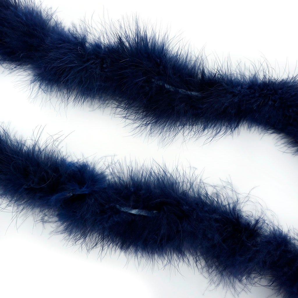 Marabou Feather Boa -  Mediumweight - Navy