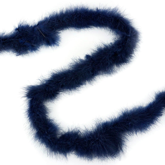 Marabou Feather Boa -  Mediumweight - Navy