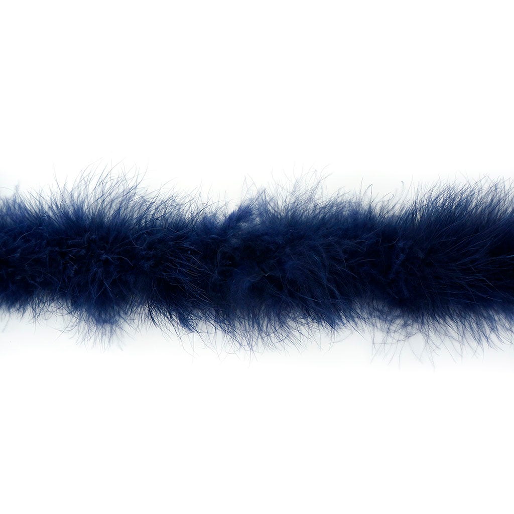 Marabou Feather Boa -  Mediumweight - Navy