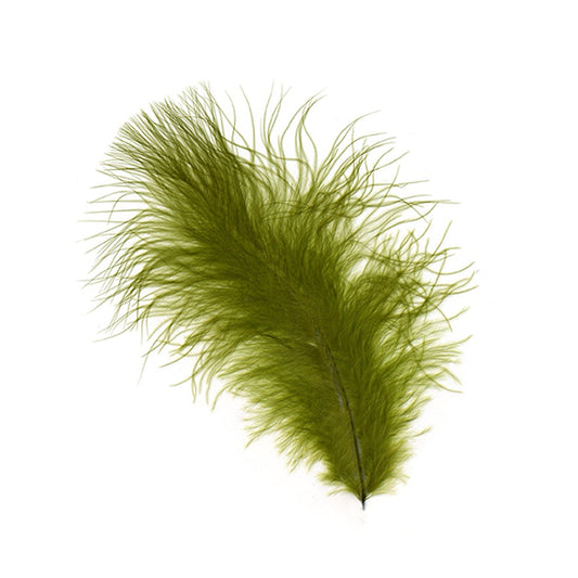 OSTRICH MARABOU Feathers / Apple Green / 351 