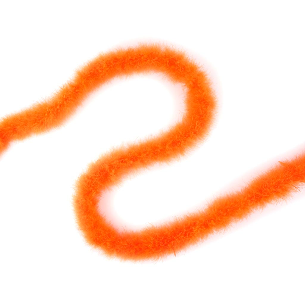 Orange Marabou Feather Boa For Craft | Solid Color Boas For Sale ...