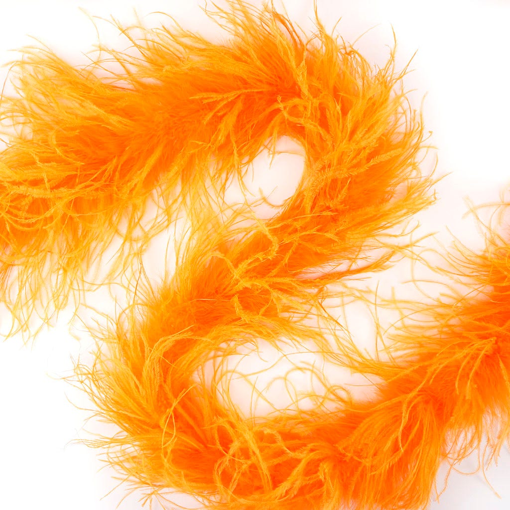 Mango Ostrich Feather Boa-Two-Ply-ZUCKER – featherplace.com by Zucker ...