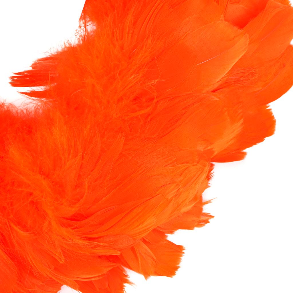 Goose Nagorie Feathers Dyed - Orange