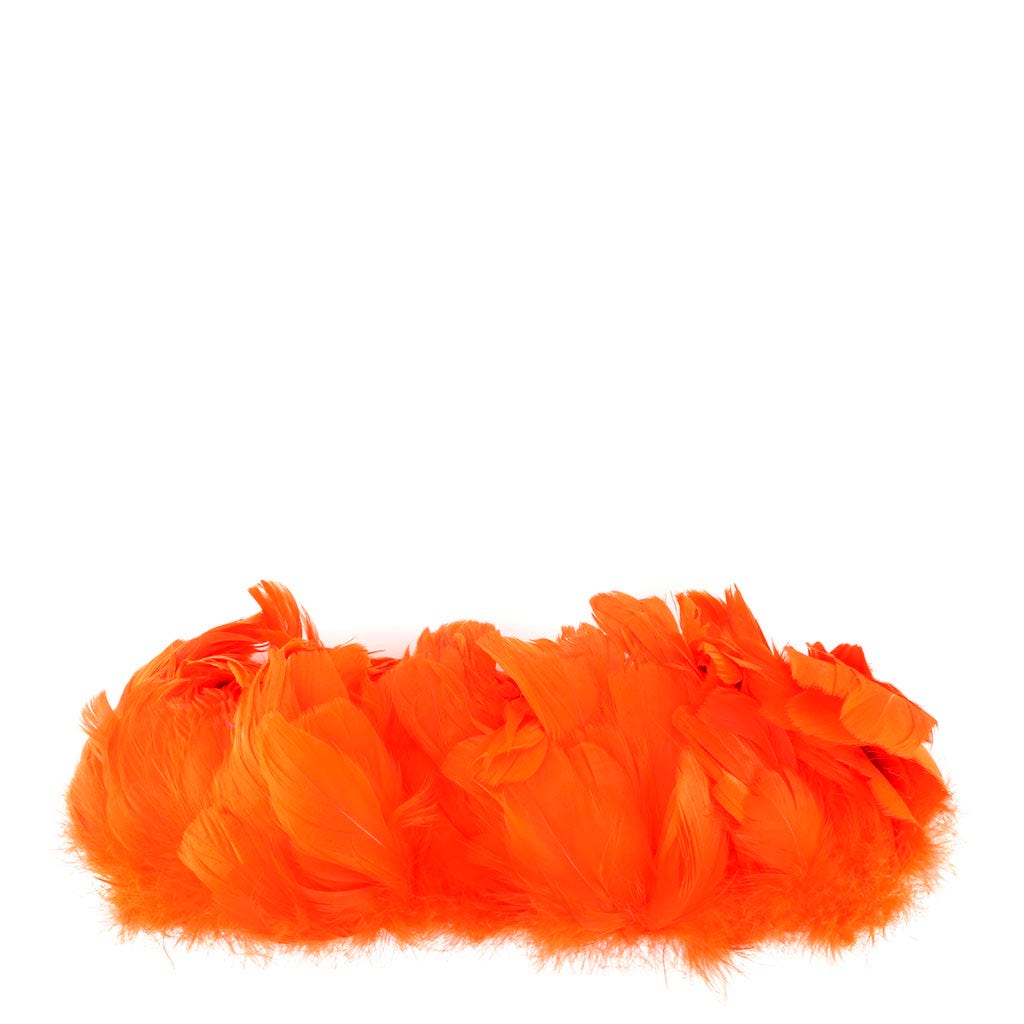 Goose Nagorie Feathers Dyed - Orange