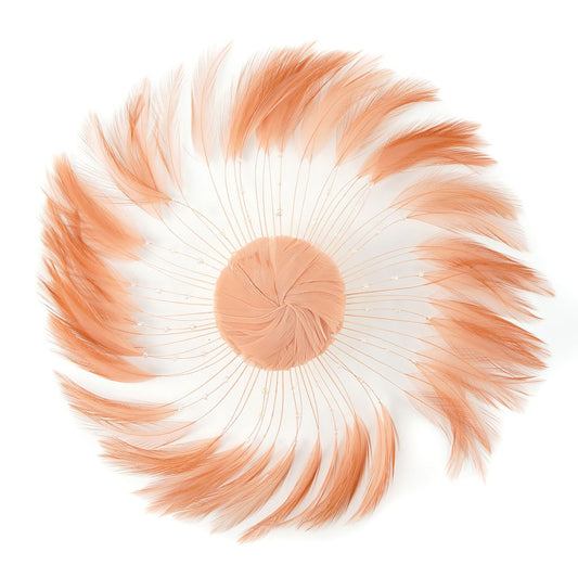 Feather Hackle Plates Solid Colors - Cinnamon