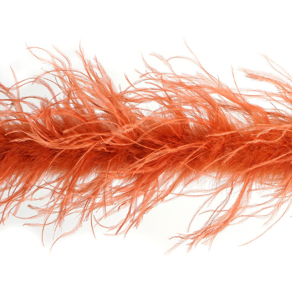 Cinnamon Red 2 Ply Ostrich Feather Boa