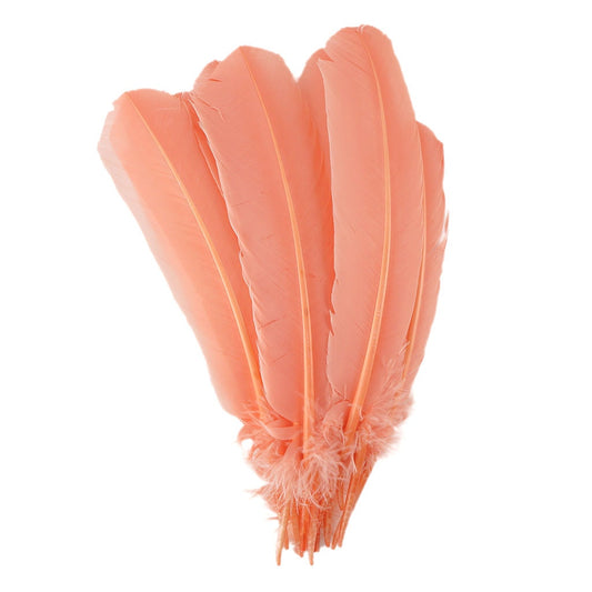 Turkey Quills Selected Apricot Blush