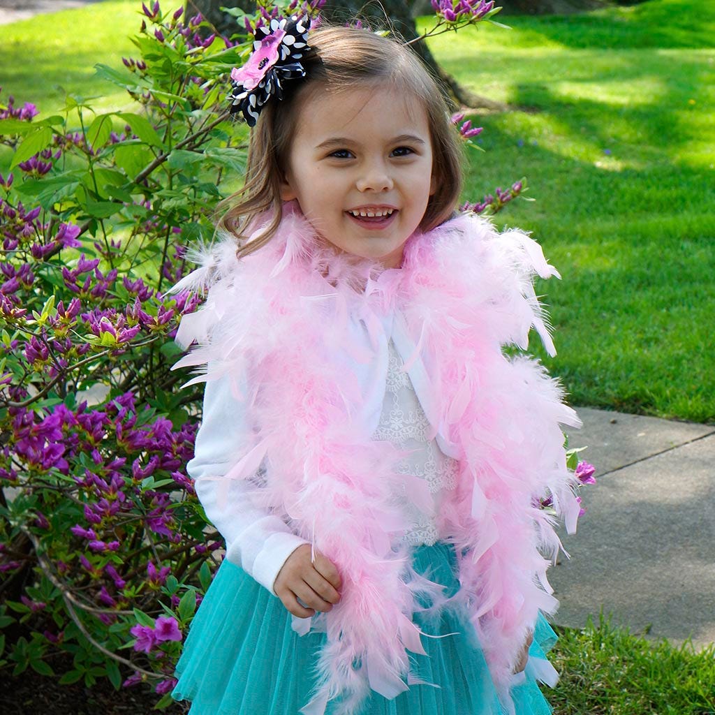 Dress Up Feather Boa for Little Girls