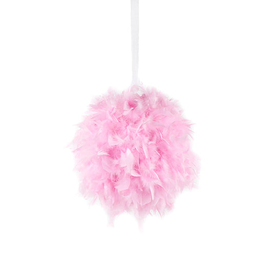 Chandelle Feather Pom Poms - Candy Pink