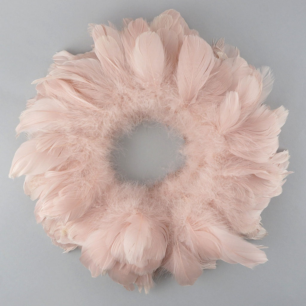 Goose Coquille Dyed Feathers - Champagne